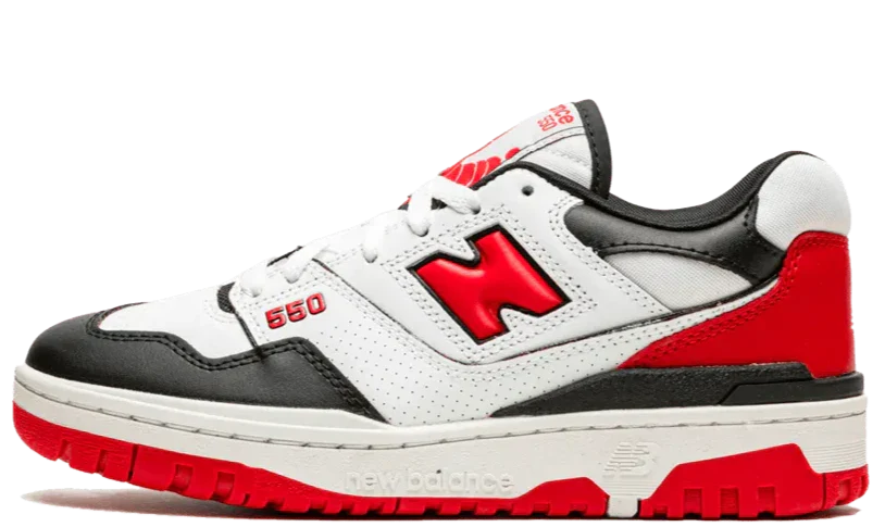 NB 550 - White Red Black