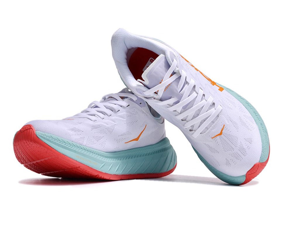 HOKA Carbon X 2 - White/ Blazing Orange