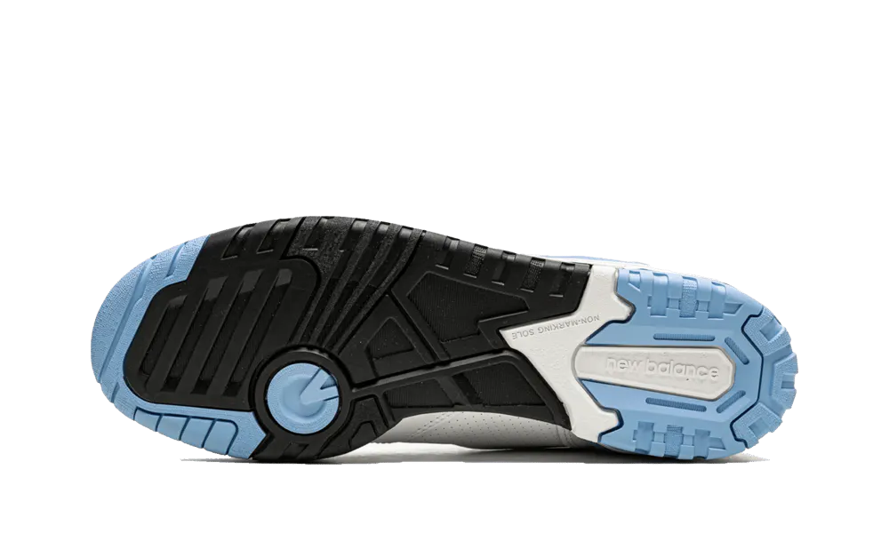 NB 550 - UNC White University Blue