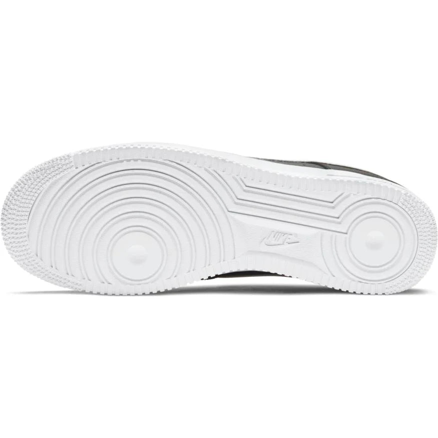 Air Force 1 - Black White Pebbled Leather