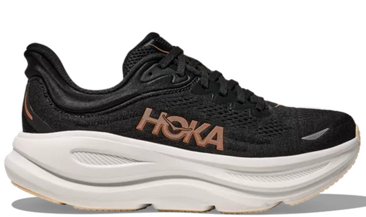 HOKA Bondi 9 - Black/Rose Gold