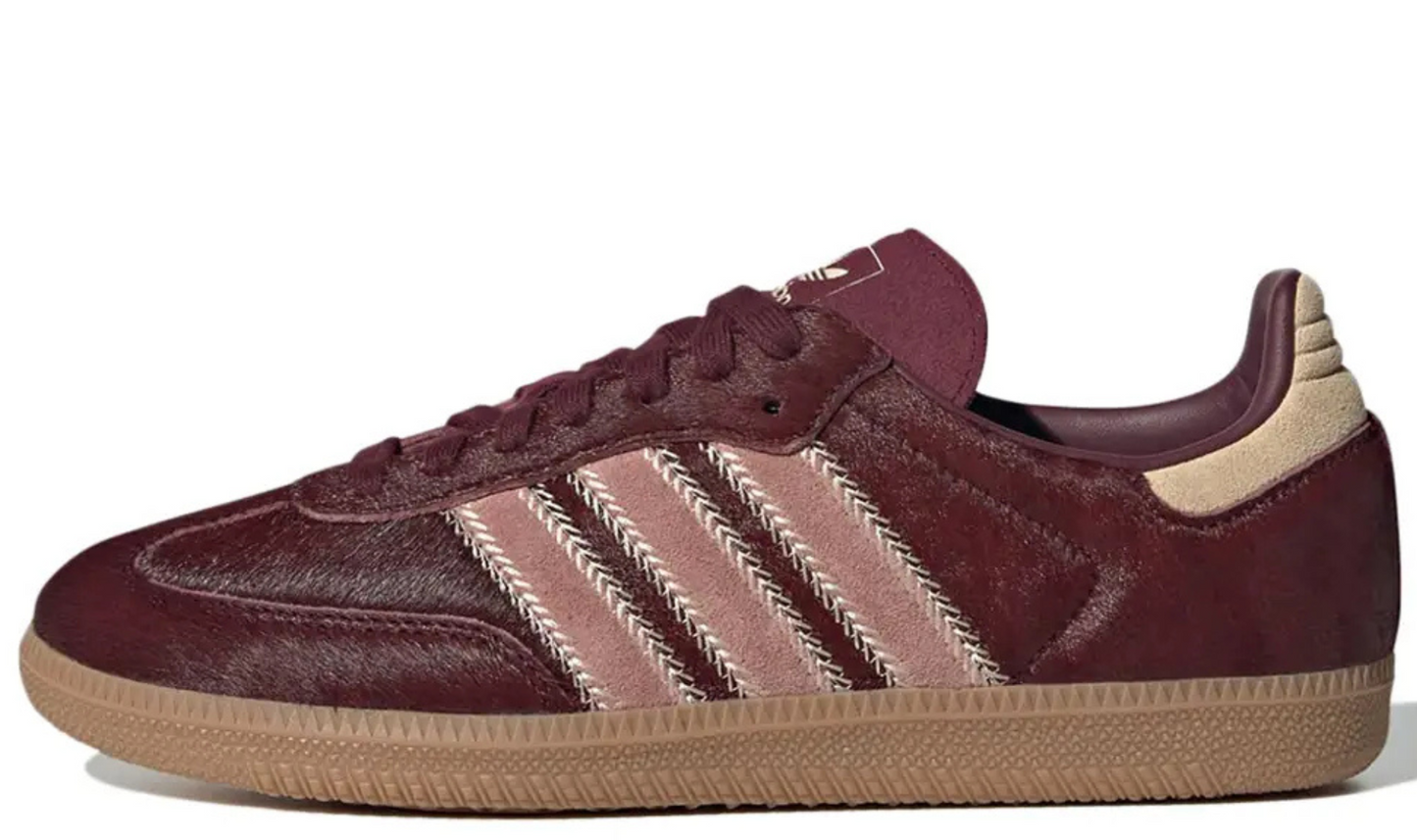 Samba OG - Sand Strata Maroon Pony